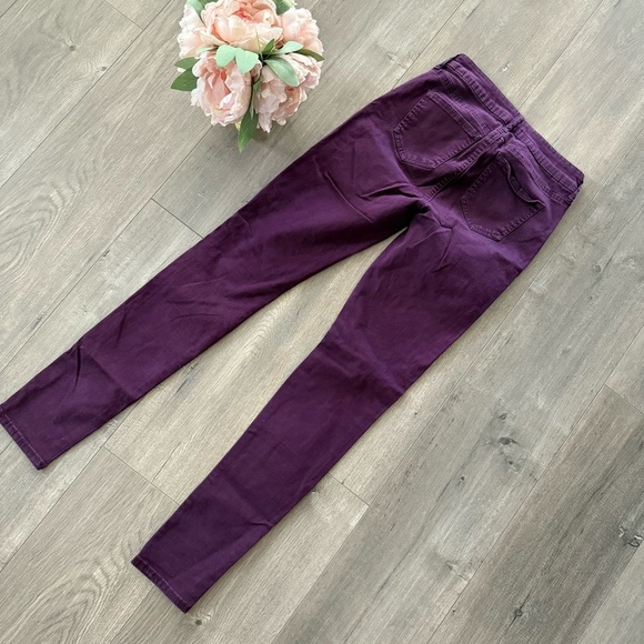 Celebrity Pink Plum Purple Mid Rise Skinny Jeans - Picture 6 of 6